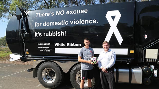 White Ribbon Brendan Hamill Stephen Bali Garbage Truck