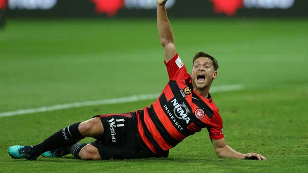 Brendon Santalab become the Wanderers' greatest ever goalscorer after his strike against Wellington Phoenix.