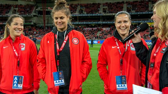 W-League internationals presented to 13,000 fans