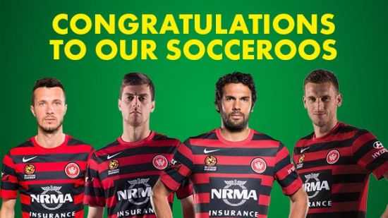 Four Wanderers in Socceroos Squad