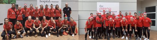 Wanderers light up The Children’s Hospital at Westmead